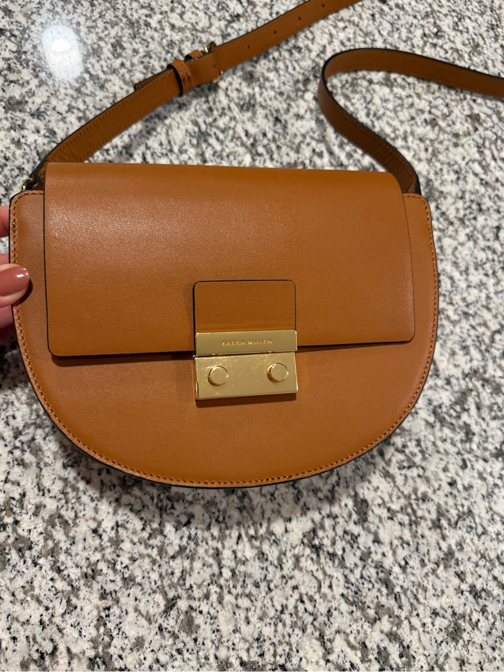 Karen Millen Crossbody Saddle Handbag